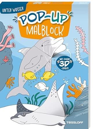 TESSLOFF Pop-Up Malblock - Unter Wasser
