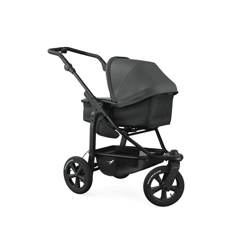 TFK Mono 3 3in1 Kinderwagen Set Grau mit Cybex Cloud T i-Size Sepia Black & TFK Mono Adapter