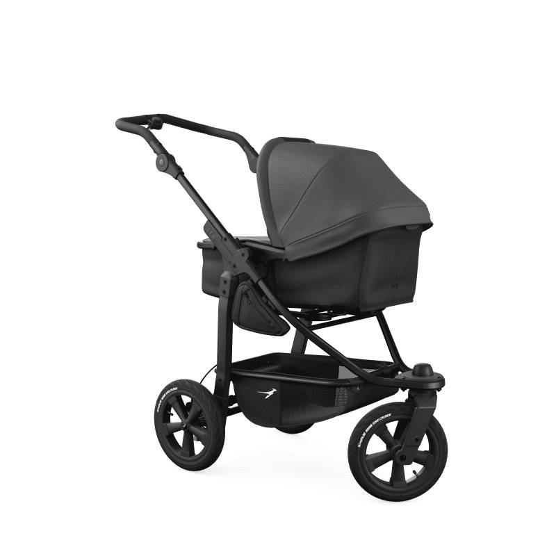 TFK Mono 3 3in1 Kinderwagen Set Grau mit Cybex Cloud T i-Size Sepia Black & TFK Mono Adapter