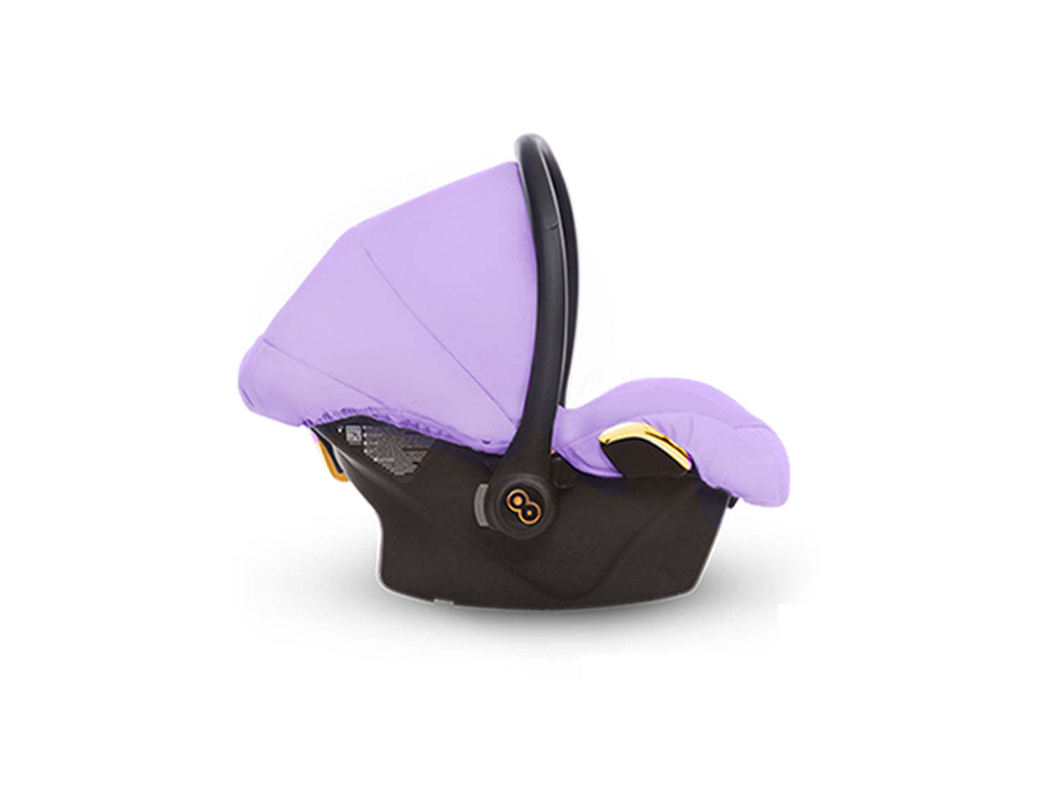 TPFLiving Babyschale Ultra Stoff mit oder ohne Isofix - Lila / Gold / ohne Isofix TPFLiving Babyschale Ultra Stoff mit oder ohne Isofix - Lila / Gold / ohne Isofix