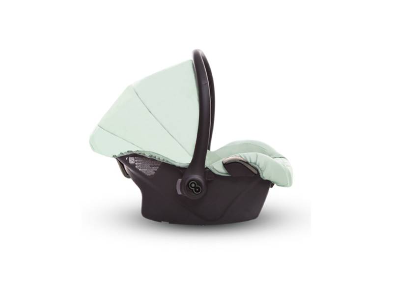 TPFLiving Babyschale Ultra Stoff mit oder ohne Isofix - Mint / Nickel / ohne Isofix