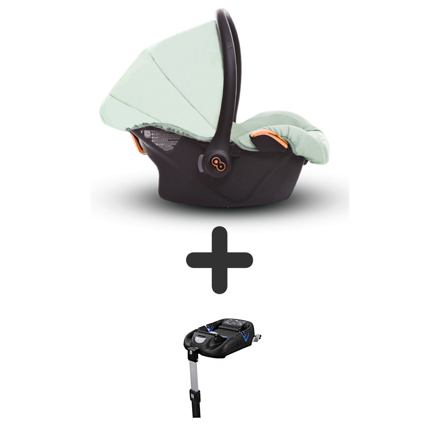TPFLiving Babyschale Ultra Stoff mit oder ohne Isofix - Mint / Roségold / mit Isofix TPFLiving Babyschale Ultra Stoff mit oder ohne Isofix - Mint / Roségold / mit Isofix