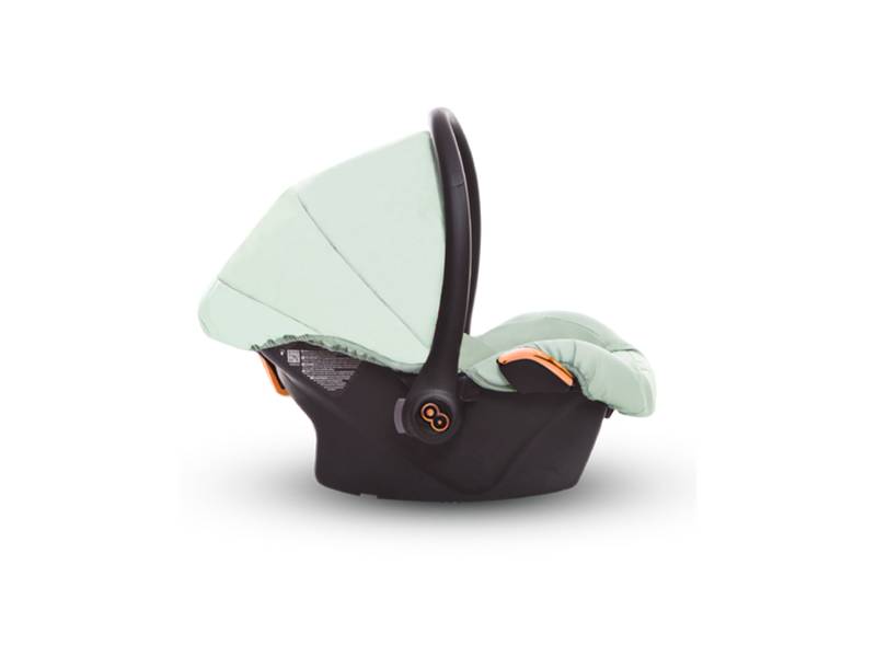 TPFLiving Babyschale Ultra Stoff mit oder ohne Isofix - Mint / Roségold / ohne Isofix