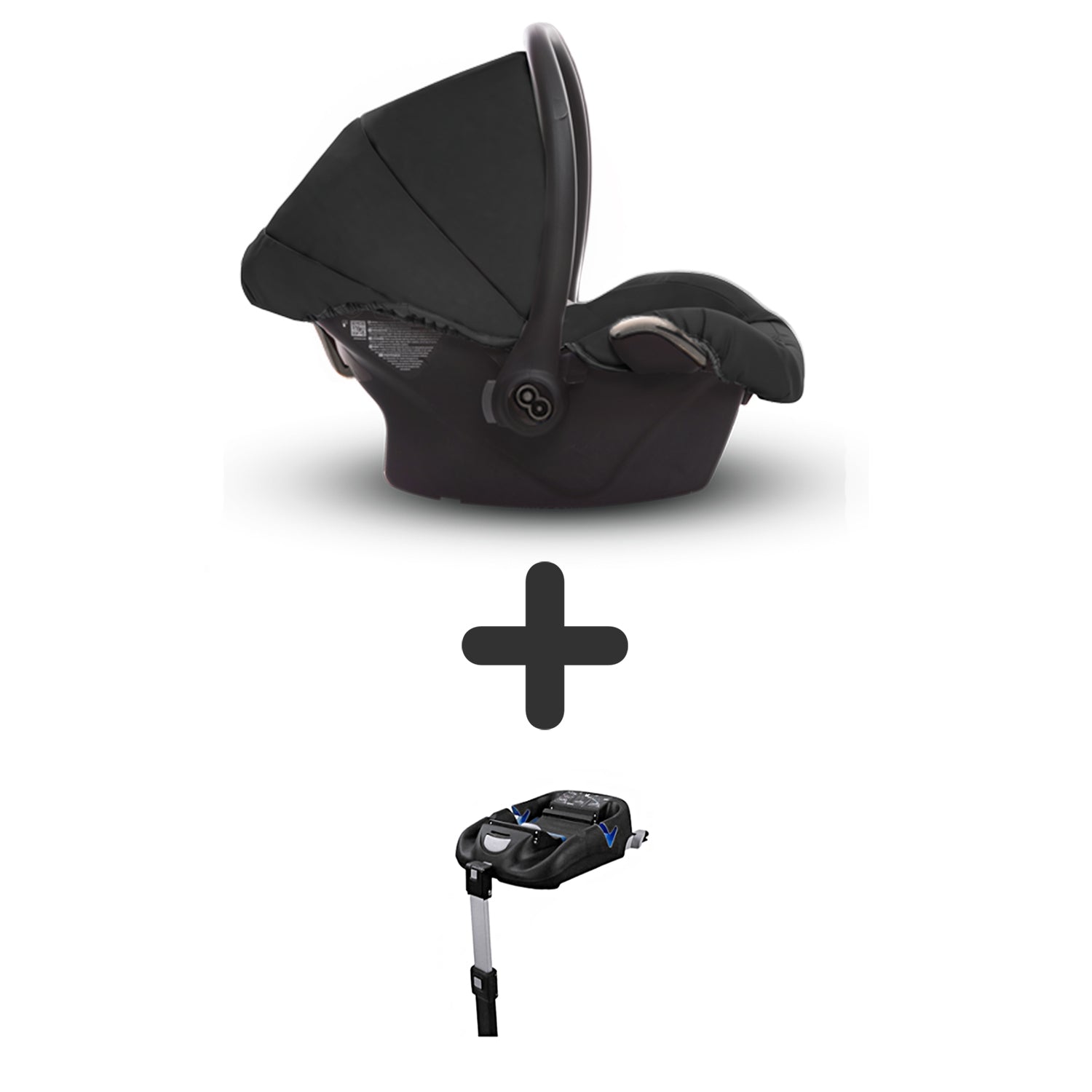TPFLiving Babyschale Ultra Stoff mit oder ohne Isofix - Schwarz / Nickel / mit Isofix TPFLiving Babyschale Ultra Stoff mit oder ohne Isofix - Schwarz / Nickel / mit Isofix