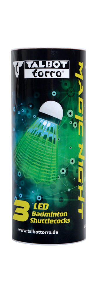 Talbot torro - Badm.-Ball Magic Night LED, 3er Dose Talbot torro - Badm.-Ball Magic Night LED, 3er Dose