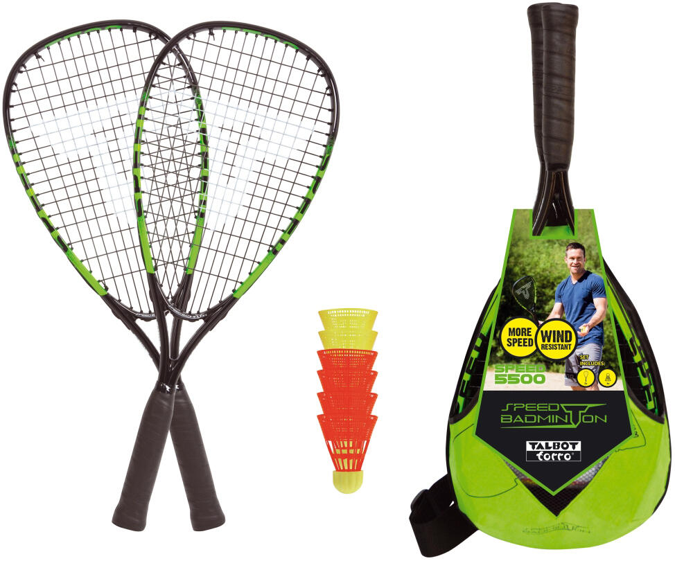 Talbot torro - Badminton / Speed Set 5500 mit 2 LED Bällen