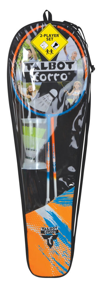 Talbot torro - Badminton-Set Attacker orange-cyan