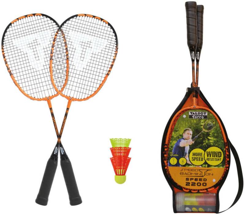 Talbot torro - Badmintonset 2200 schwarz/orange