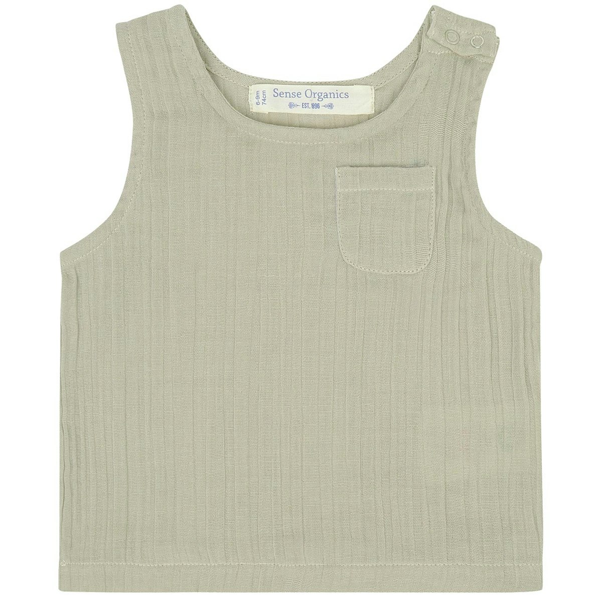 Tank Top Musselin in beige-grau 74