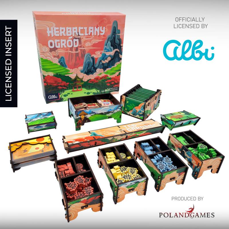 Tea Garden - Deluxe Insert aus Holz (UV-Print)