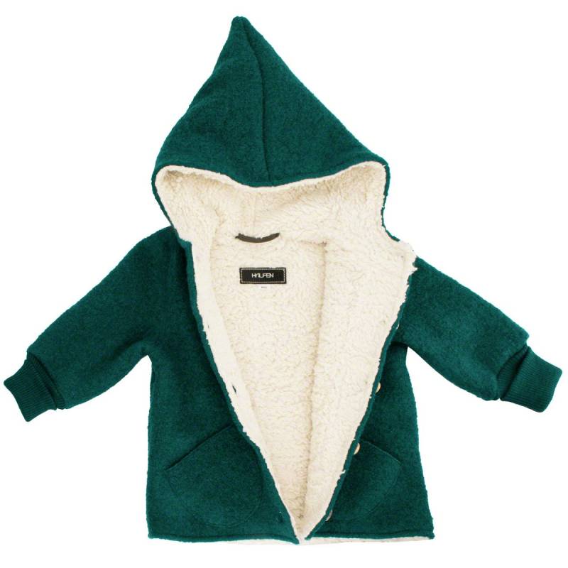 Teddy Zipfeljacke gefüttert in grün 134/140