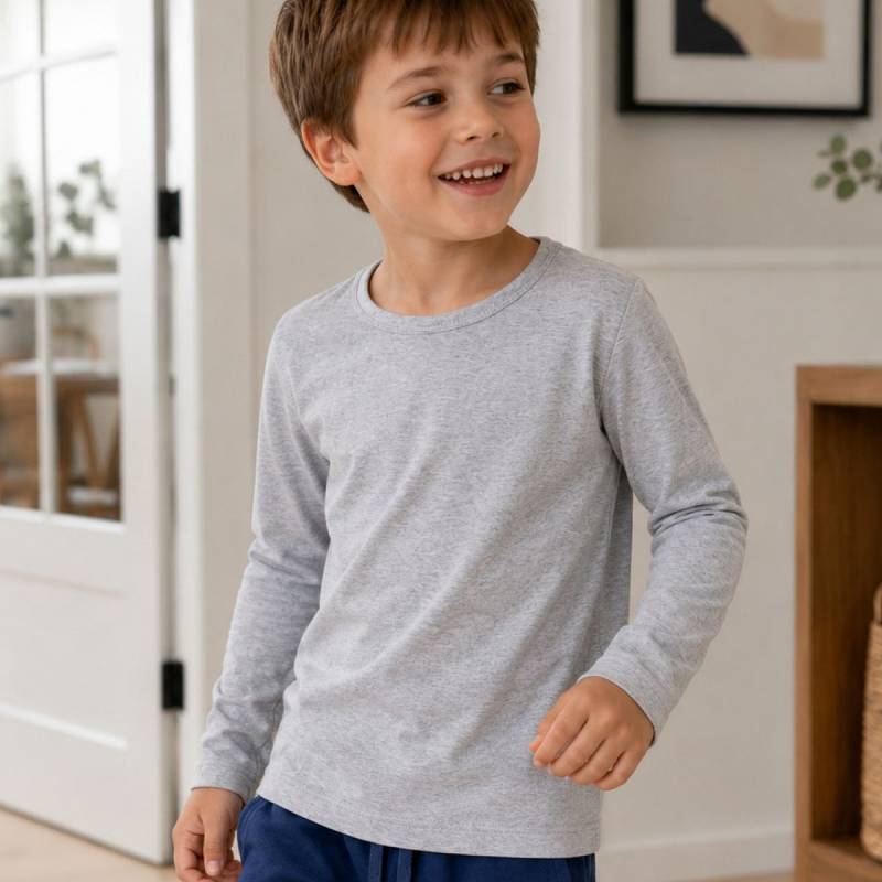 Thermo Langarmshirt mit Luftkammern grau 86/92 Thermo Langarmshirt mit Luftkammern grau 86/92