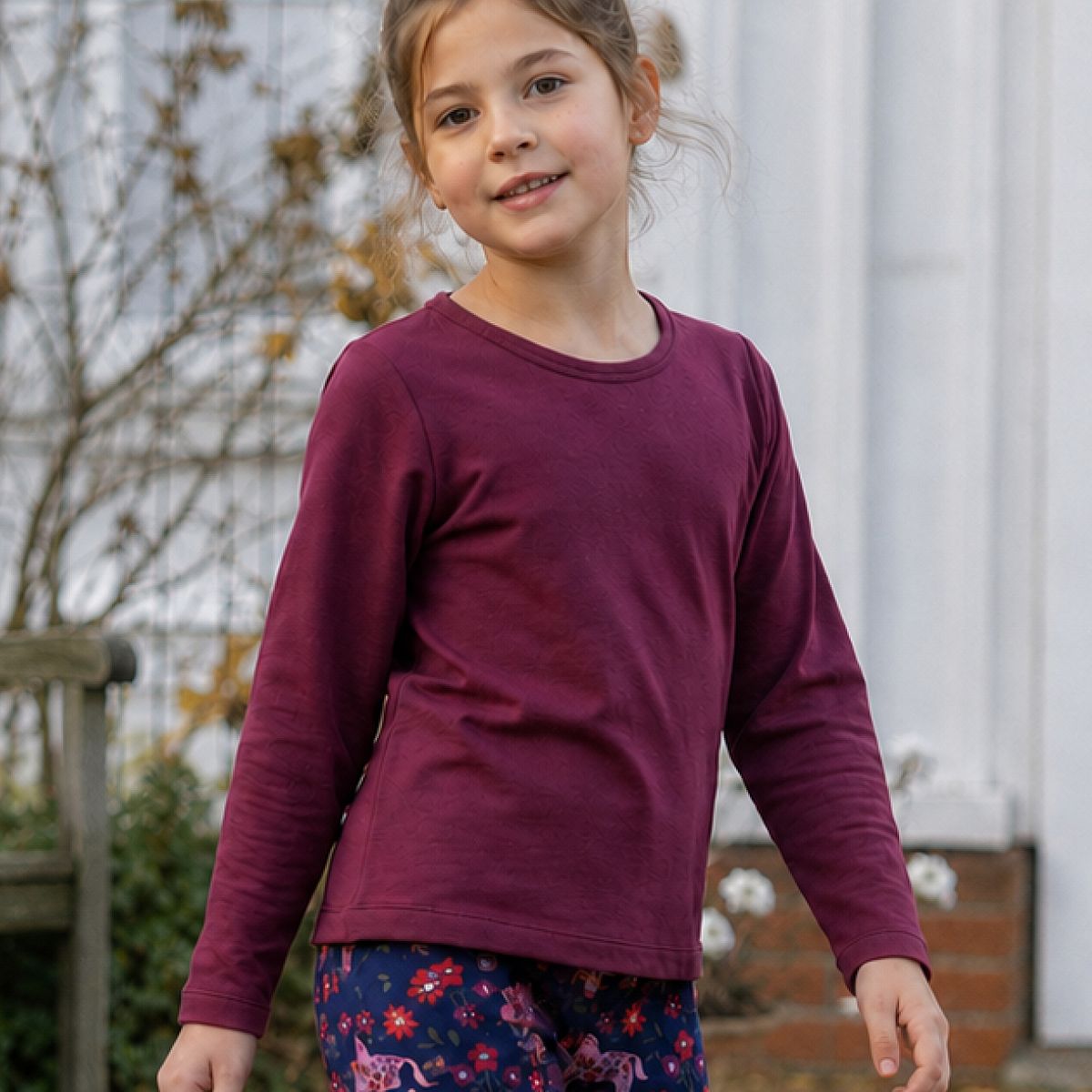 Thermo Langarmshirt mit Luftkammern lila 98/104