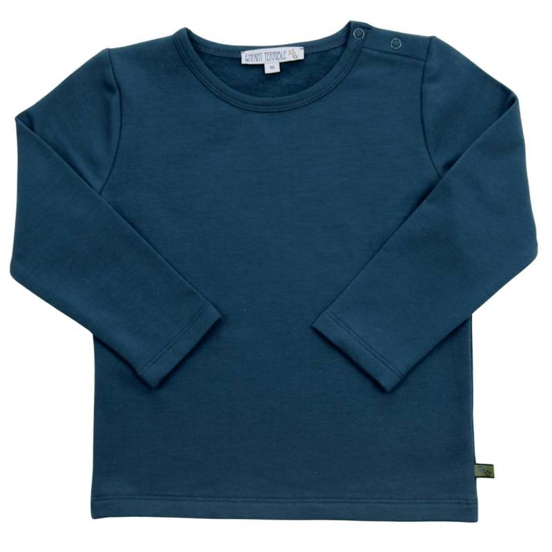 Thermo dunkelblaues Langarmshirt 110