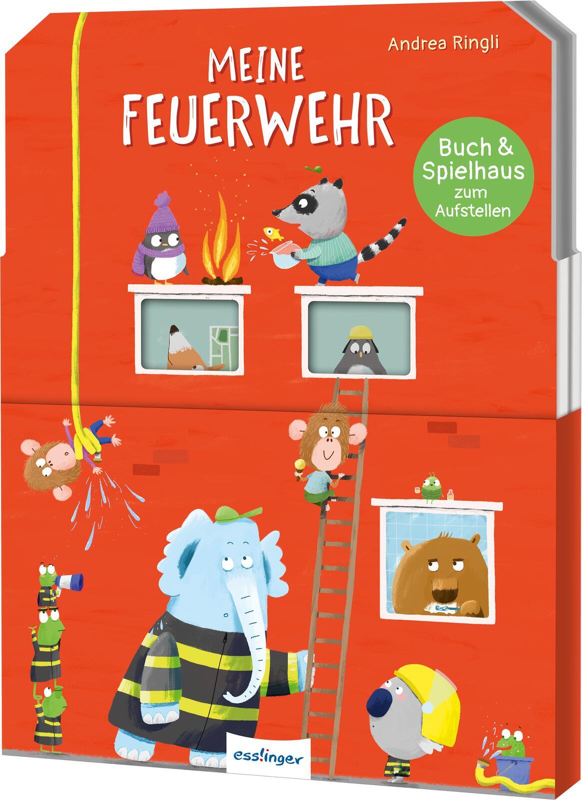 Thienemann-Esslinger Verlag - Buch & Spielhaus zum Aufstellen: Meine Feuerwehr