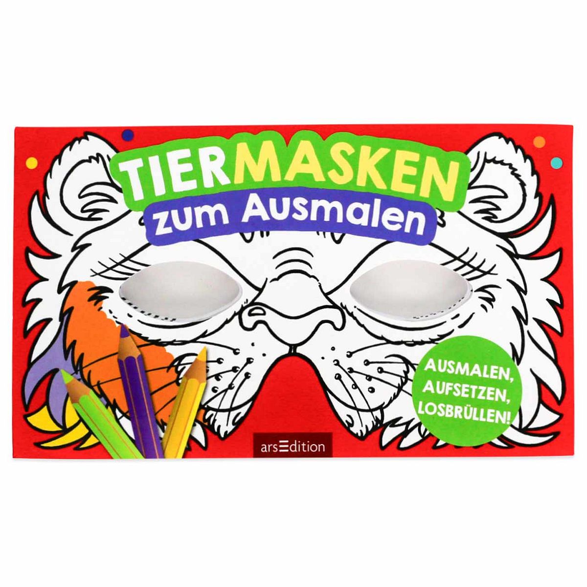 Tierische Masken zum Ausmalen
