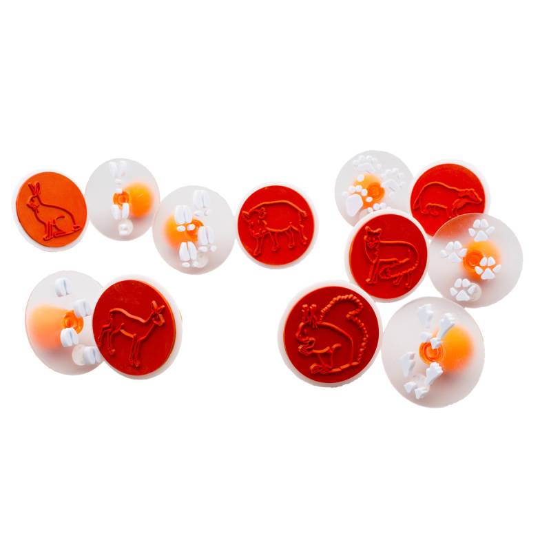 Tierspurenstempel 12er Set Tierspurenstempel 12er Set