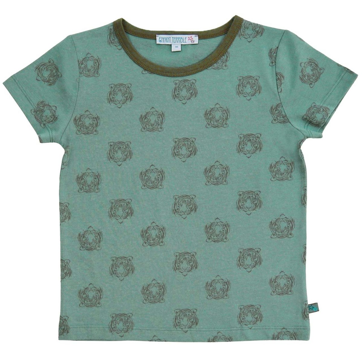 Tiger Alloverdruck Shirt kurzarm petrol 98