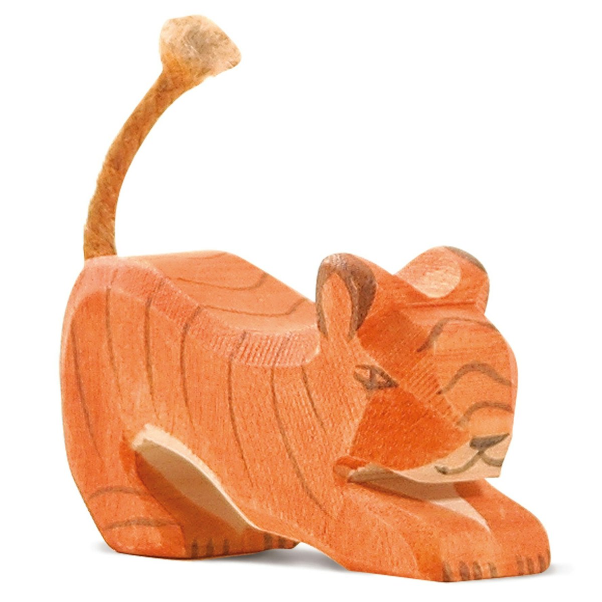 Tiger klein lauernd Holzfigur 4 cm Tiger klein lauernd Holzfigur 4 cm