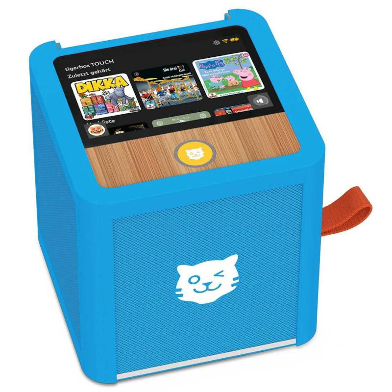 Tigerbox – blaue Hörbox für Kinder Tigerbox – blaue Hörbox für Kinder