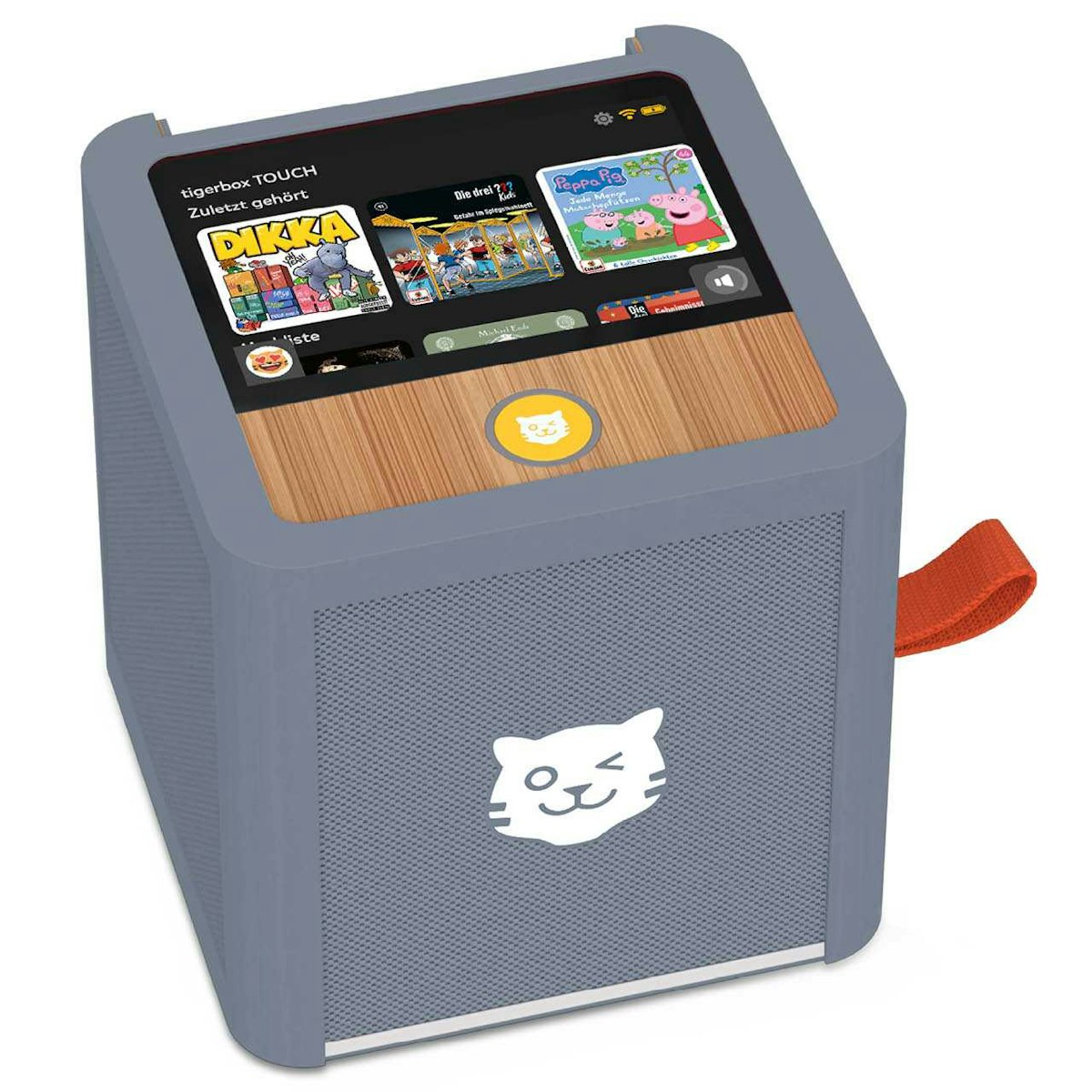 Tigerbox – graue Hörbox für Kinder