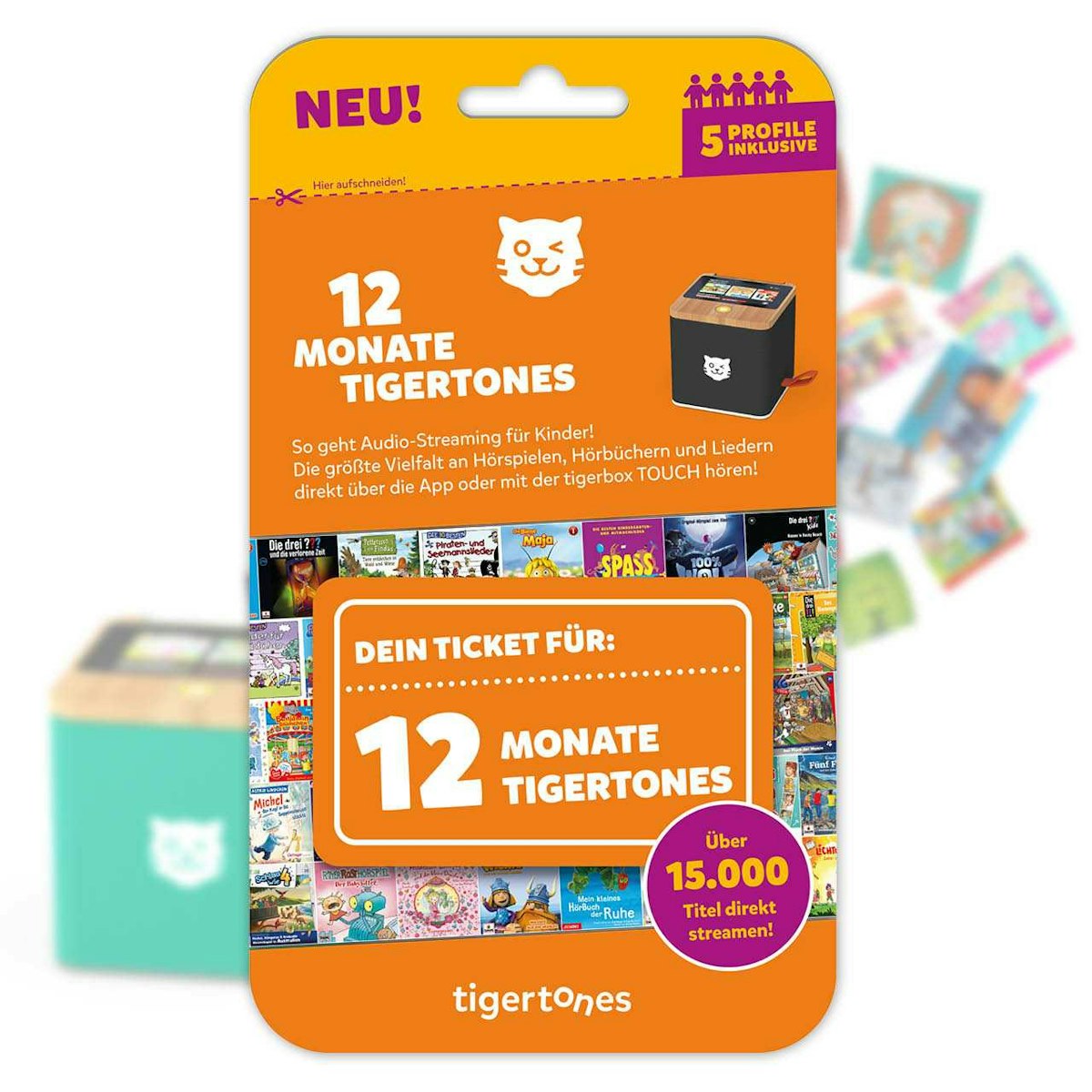 Tigerticket – 12 Monate Zugang zu tigertones