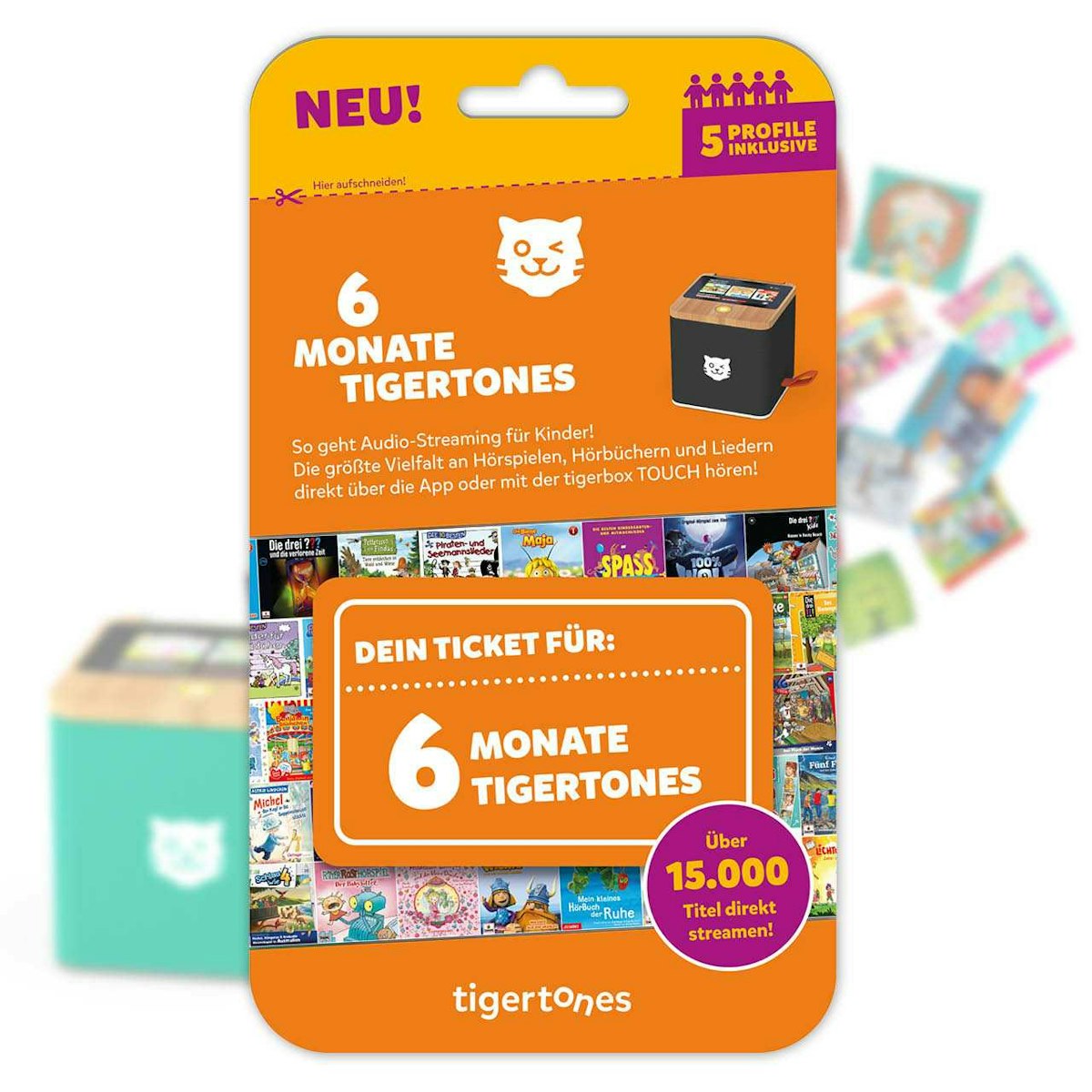 Tigerticket – 6 Monate Zugang zu tigertones