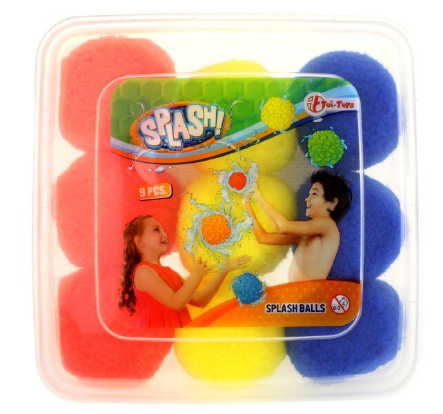 Toi-Toys - Wasserbomben SUPER SPLASH-Bälle groß 7cm - Box mit 9Stck Toi-Toys - Wasserbomben SUPER SPLASH-Bälle groß 7cm - Box mit 9Stck