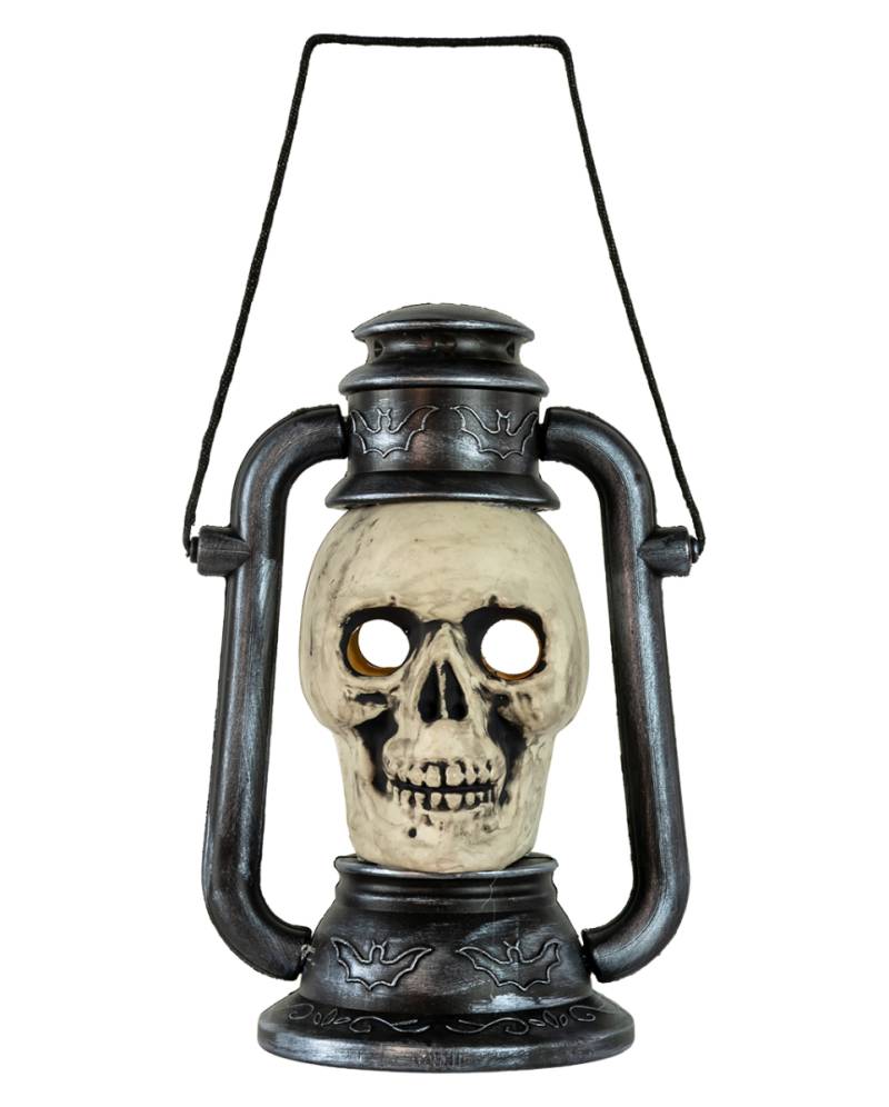 Totenkopf Grubenlampe mit Farbwechsel 28cm Totenkopf Grubenlampe mit Farbwechsel 28cm