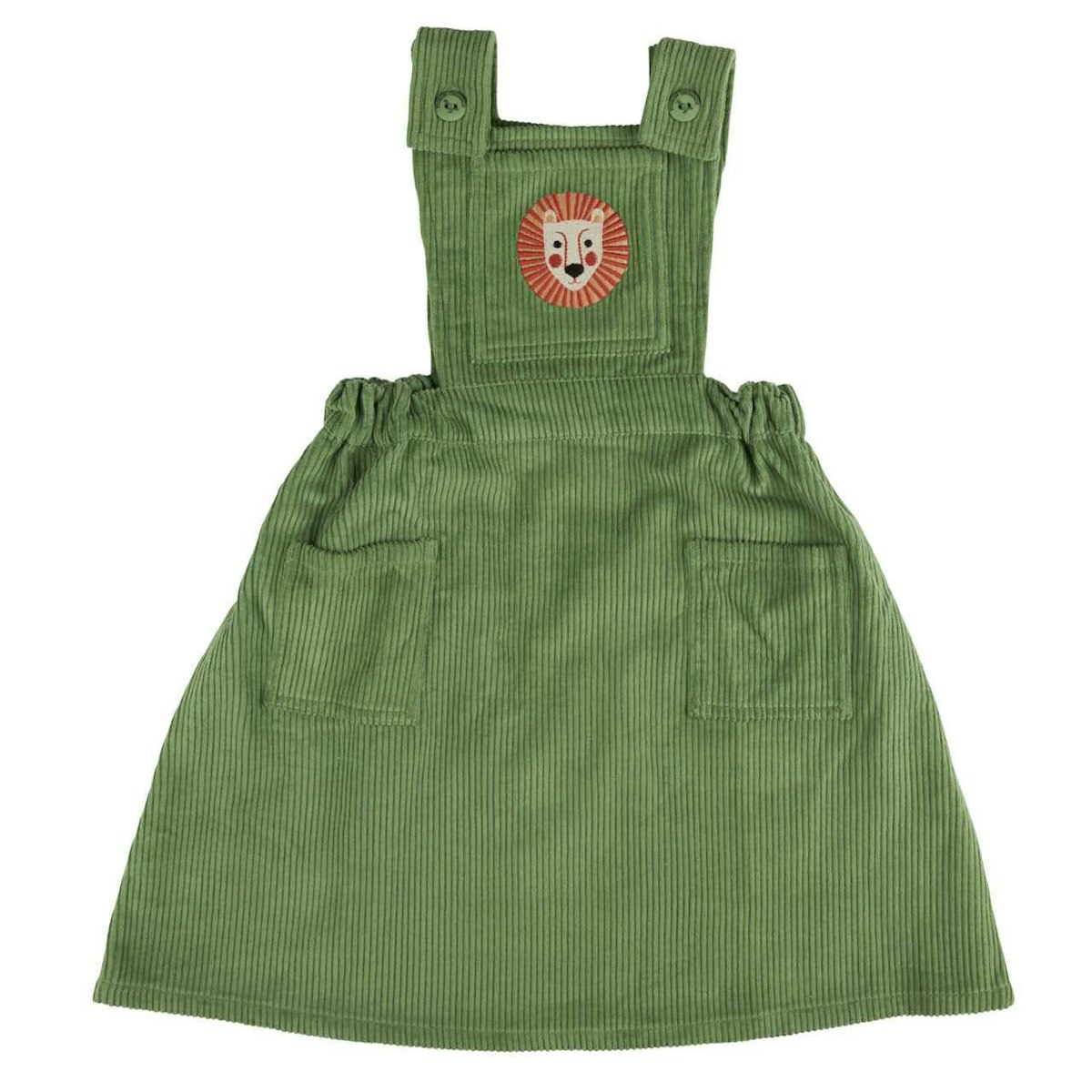 Trägerkleid Cord basil Löse 122