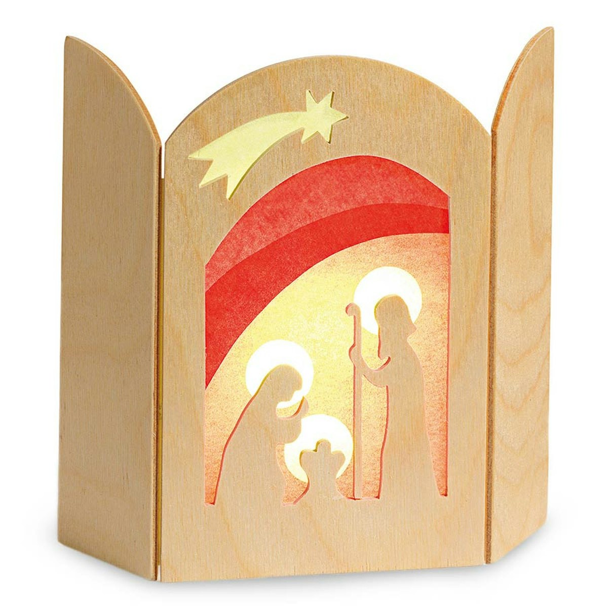 Transparent Christi Geburt Weihnachtsdeko