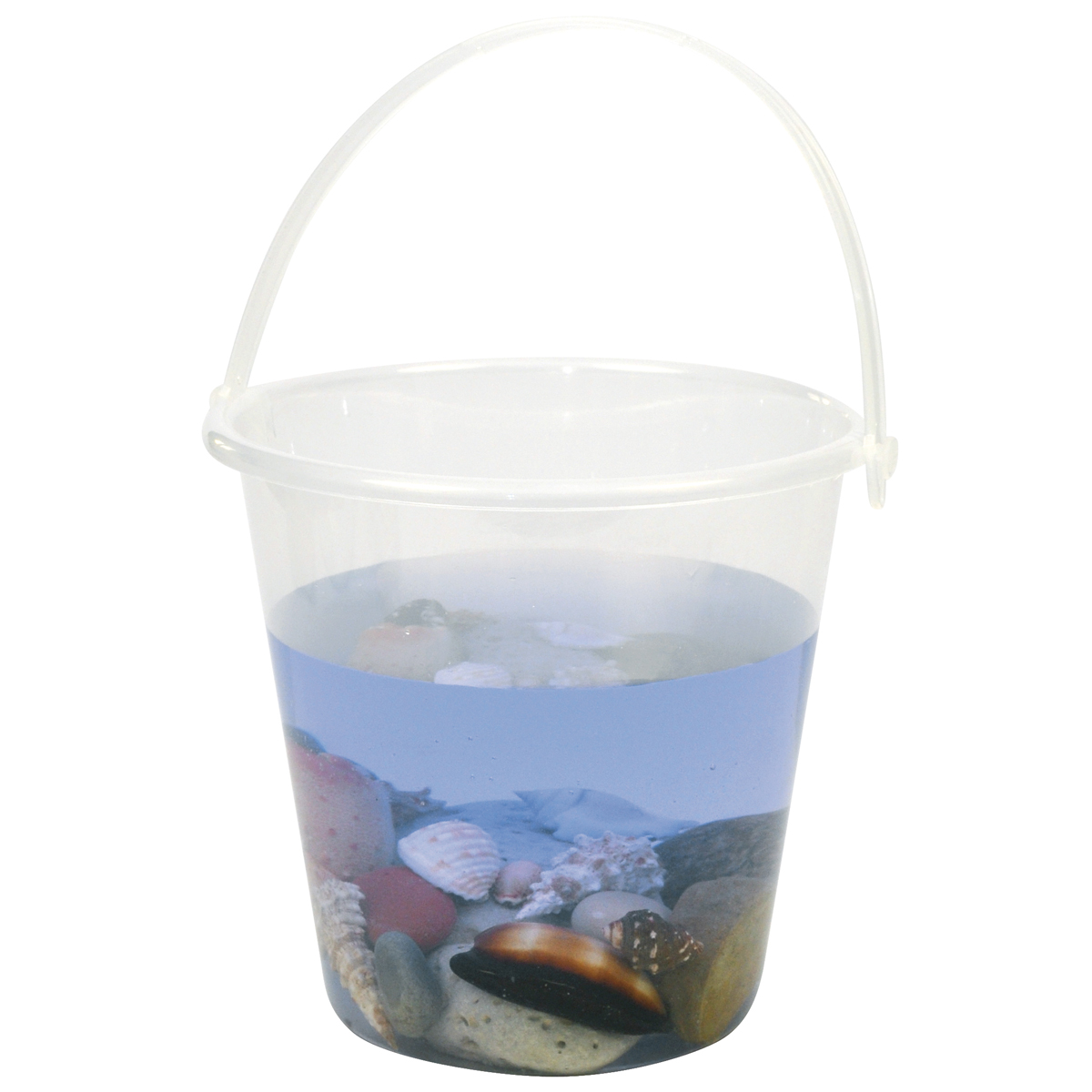 Transparenter Eimer