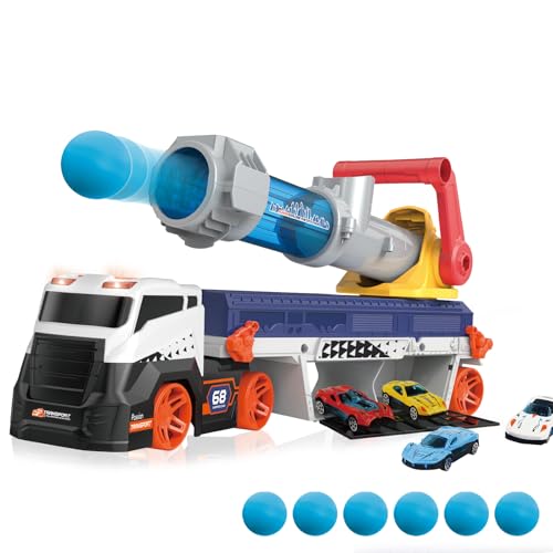 lerrbo Transportwagen-Spielezeuge für Jungen im Alter von 3–5 Jahren, Eva-Kugel-Schusswagen und Garage-Auto-Spielzeug-Sets mit Schussfunktion, Geburtstagsgeschenke für Jungen im Alter von 4–6 Jahren lerrbo Transportwagen-Spielezeuge für Jungen im Alter von 3–5 Jahren, Eva-Kugel-Schusswagen und Garage-Auto-Spielzeug-Sets mit Schussfunktion, Geburtstagsgeschenke für Jungen im Alter von 4–6 Jahren von lerrbo