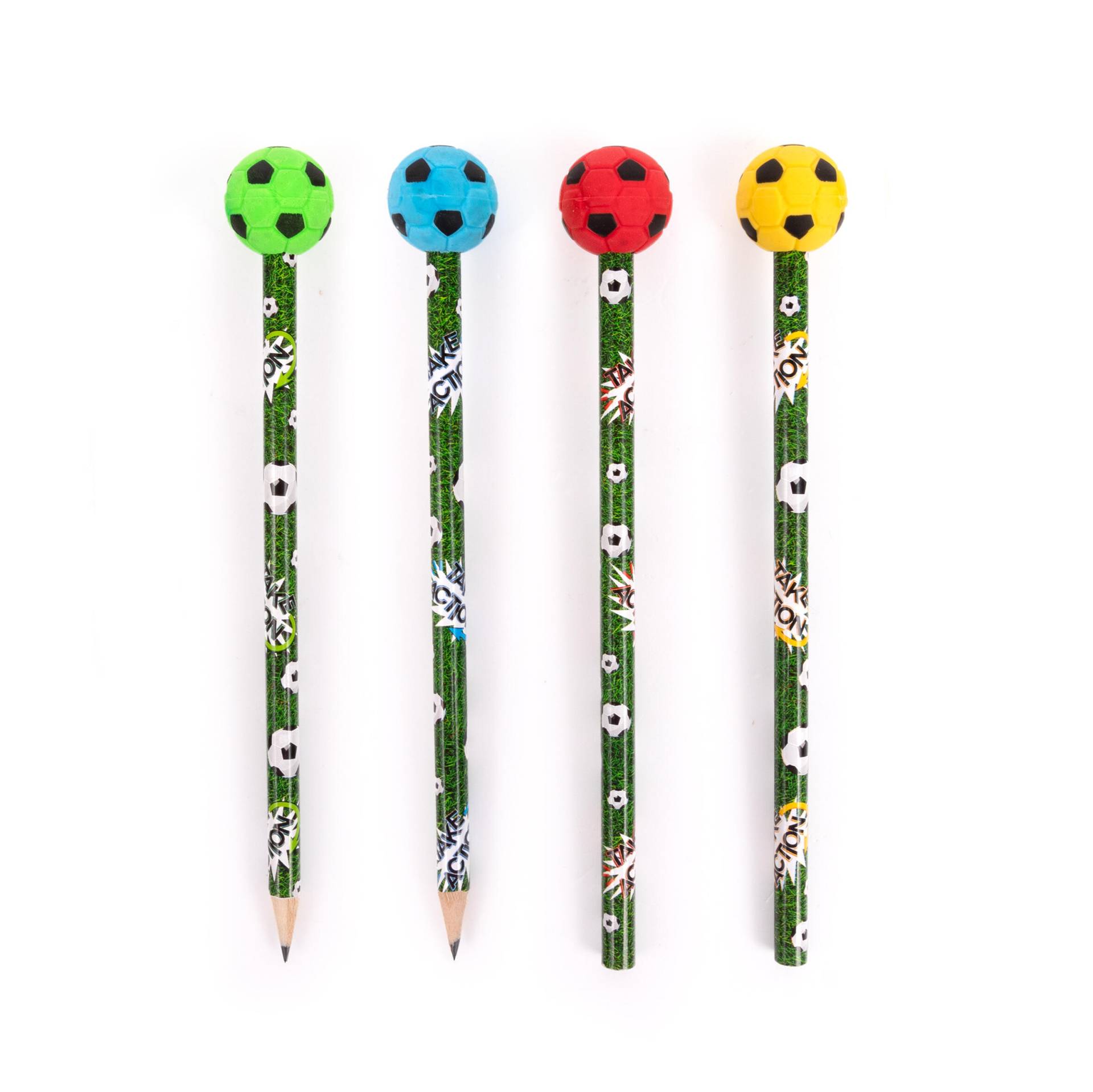 Trendhaus - Bleistift Fußball mit Radierer