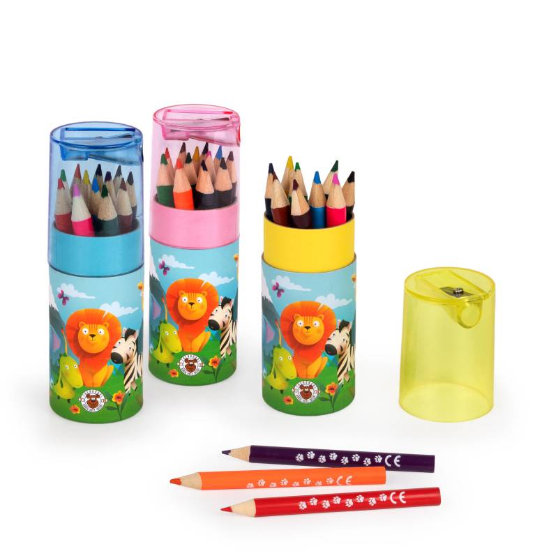 Trendhaus - Buntstift-Set mit Spitzer
