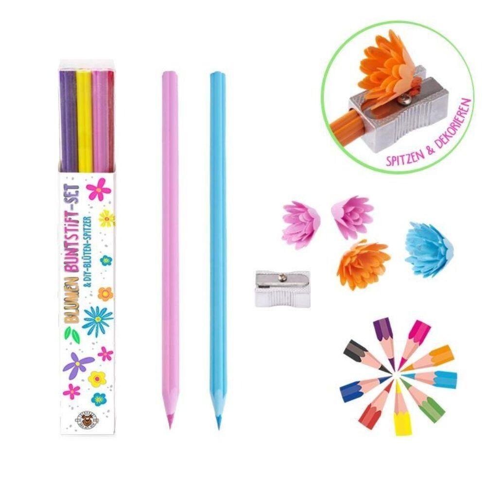 Trendhaus - Buntstift-Set & Blüten-Spitzer, Good Feeling Trendhaus - Buntstift-Set & Blüten-Spitzer, Good Feeling