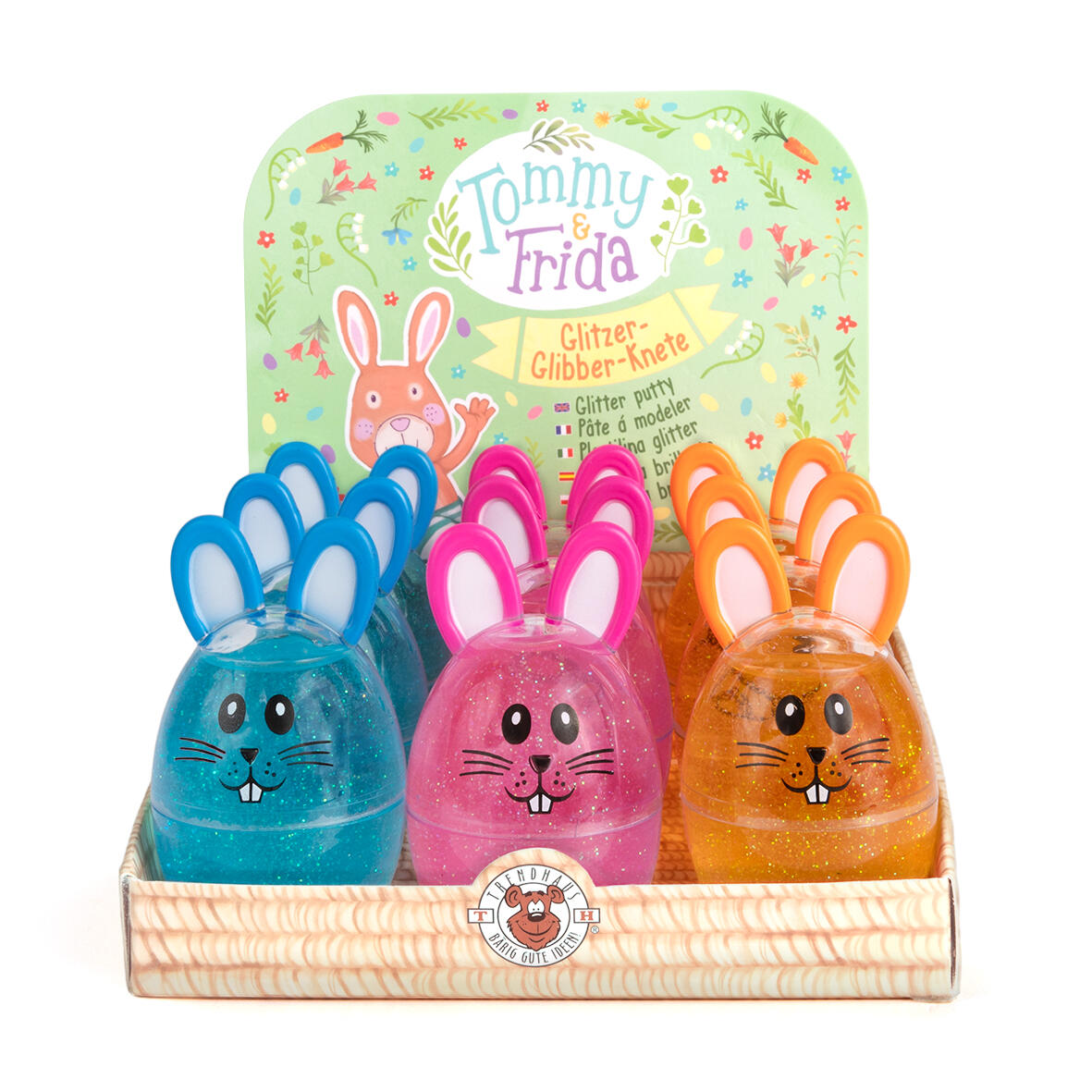 Trendhaus - Hasen Glitzer Glibber Knete