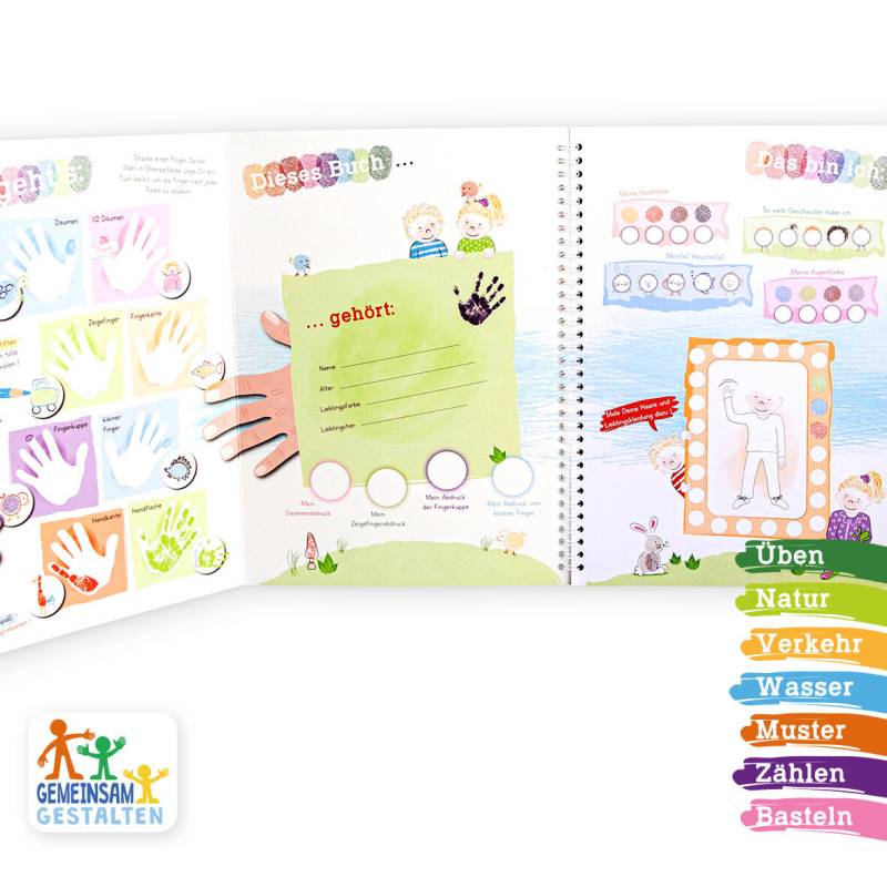 Trendhaus - Malbuch Fingerstempeln Trendhaus - Malbuch Fingerstempeln