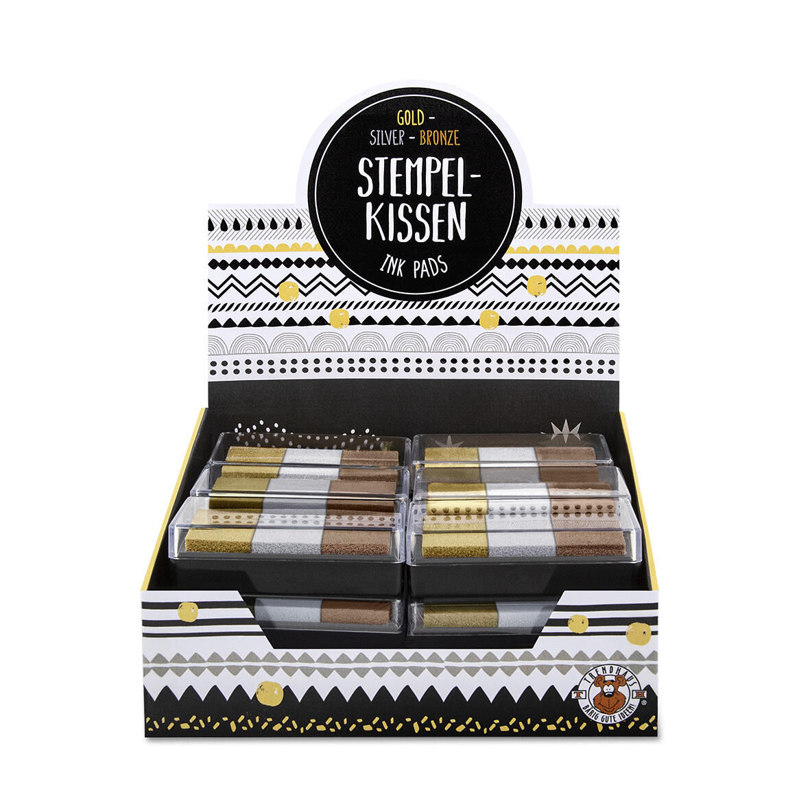 Trendhaus - Stempelkissen Metallic - Gold