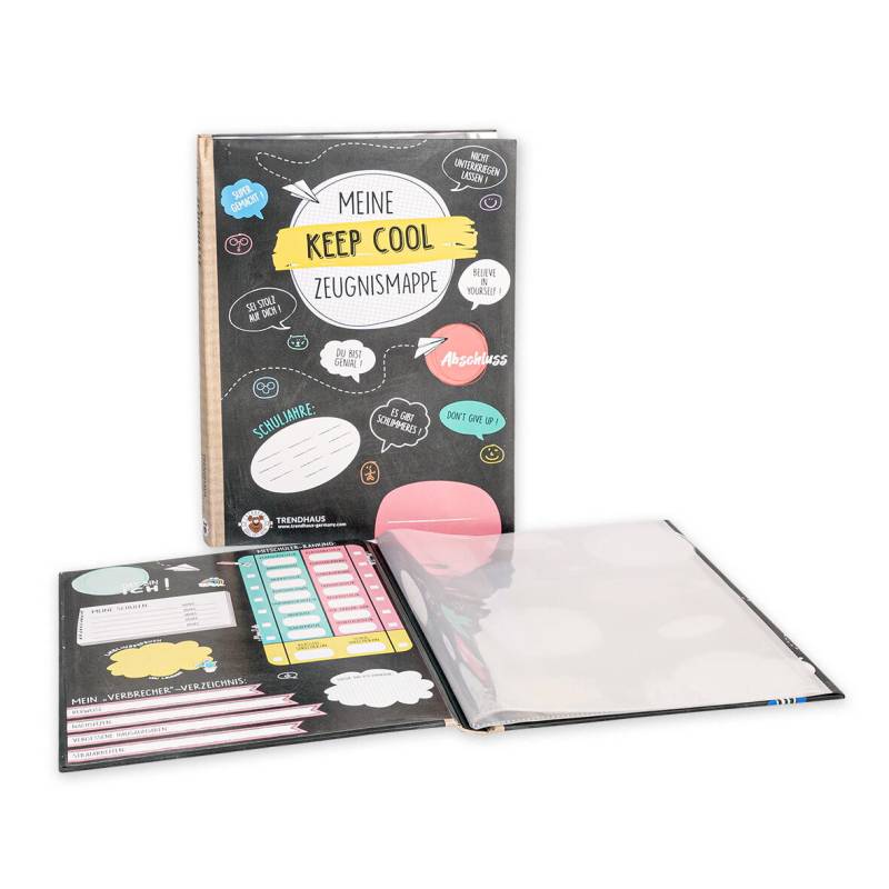 Trendhaus - TRENDHAUS Alles für die Schule Zeugnismappe Keep Cool
