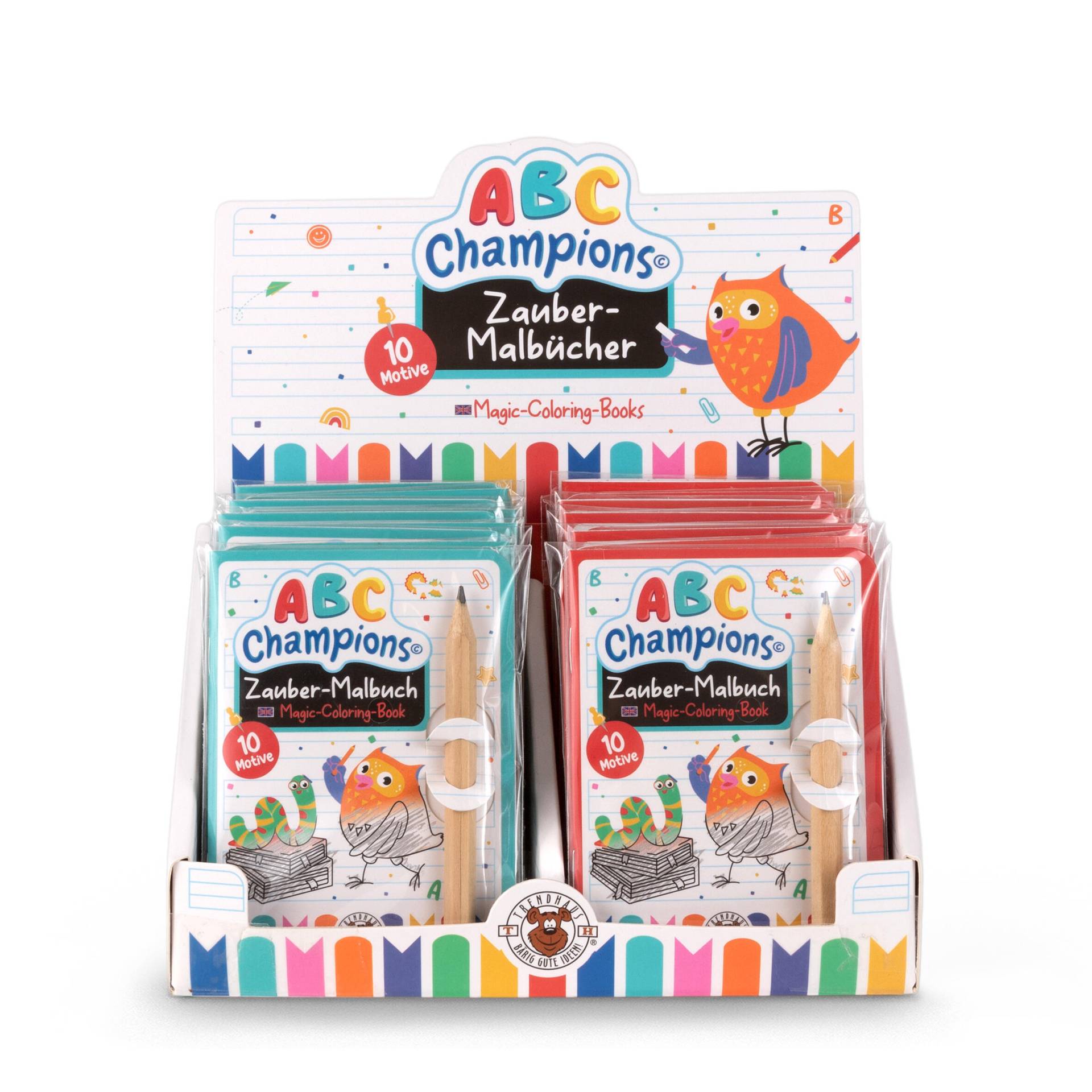 Trendhaus - Zauber-Malbuch mit Bleistift