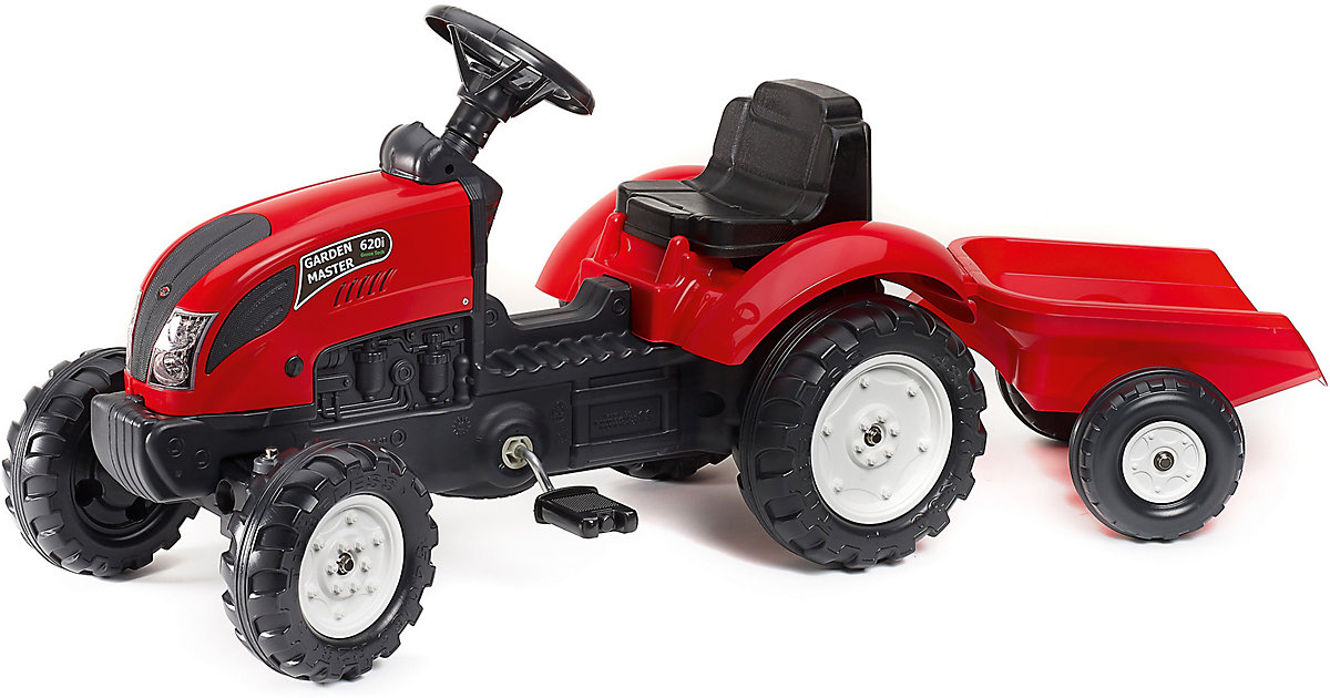 Trettraktor mit Hänger, rot Trettraktor mit Hänger, rot von Falk