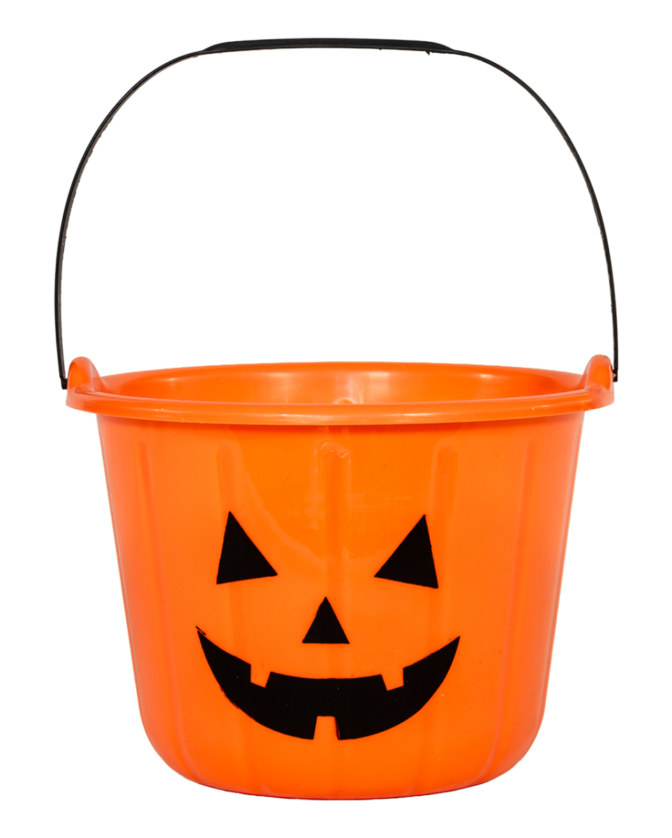 Trick or Treat Kürbis Eimer 19x14cm
