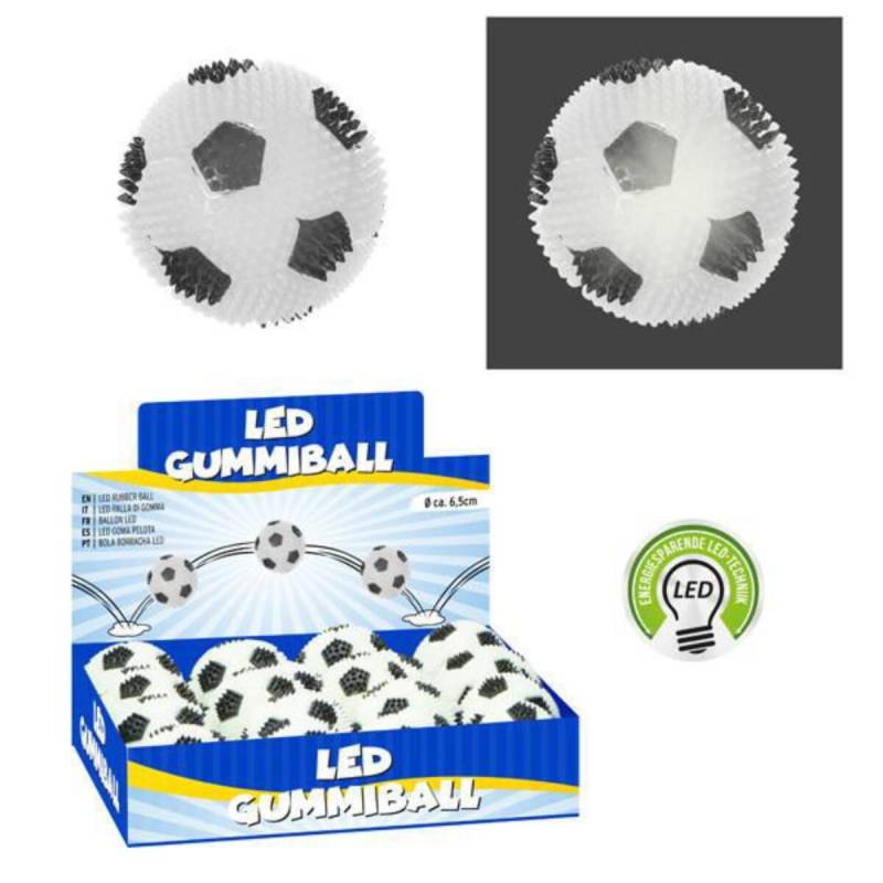 Triton-X - LED Gummi-Massageball Fußball