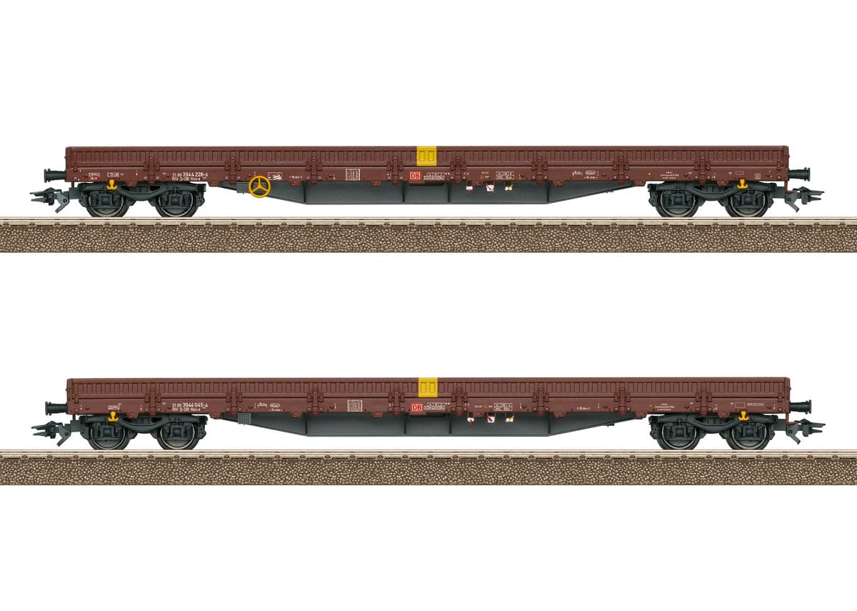 Trix T24431 Niederbordwagen Set Res-x mit Ladeguteinsatz "Schienen" DB AG H0 1:87 Trix T24431 Niederbordwagen Set Res-x mit Ladeguteinsatz "Schienen" DB AG H0 1:87