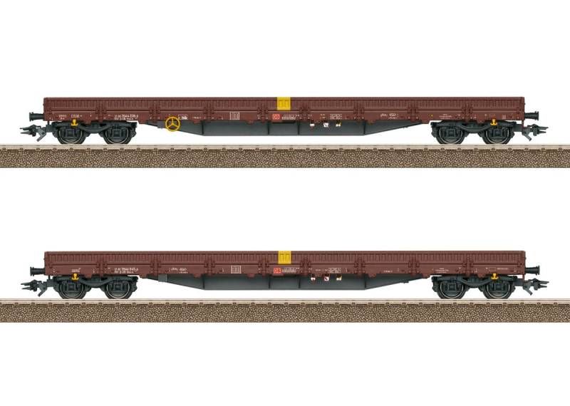 Trix T24431 Niederbordwagen Set Res-x mit Ladeguteinsatz "Schienen" DB AG H0 1:87 Trix T24431 Niederbordwagen Set Res-x mit Ladeguteinsatz "Schienen" DB AG H0 1:87