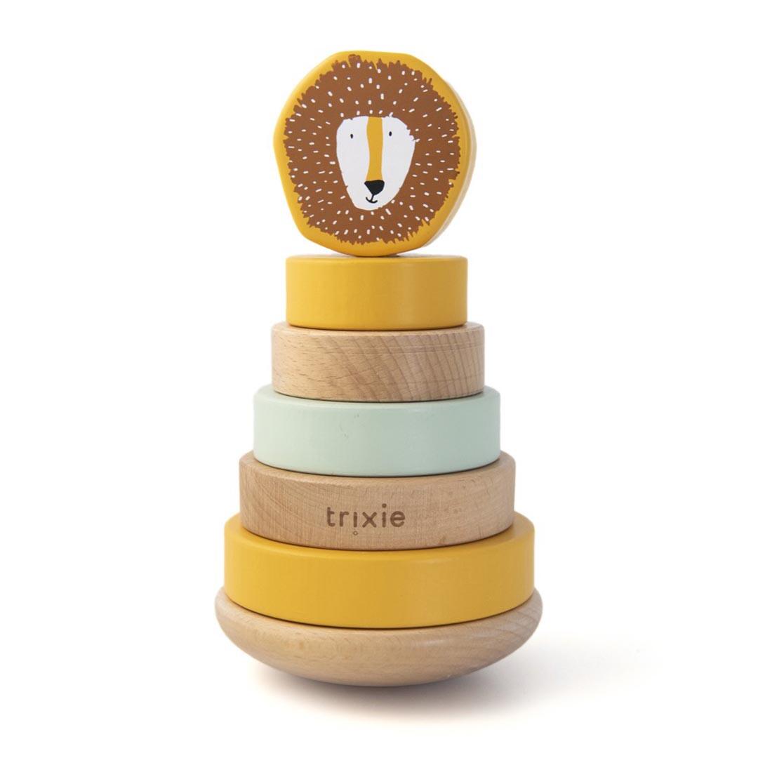 Trixie Baby - Holz Stapelturm - Mr. Lion Gr yellow