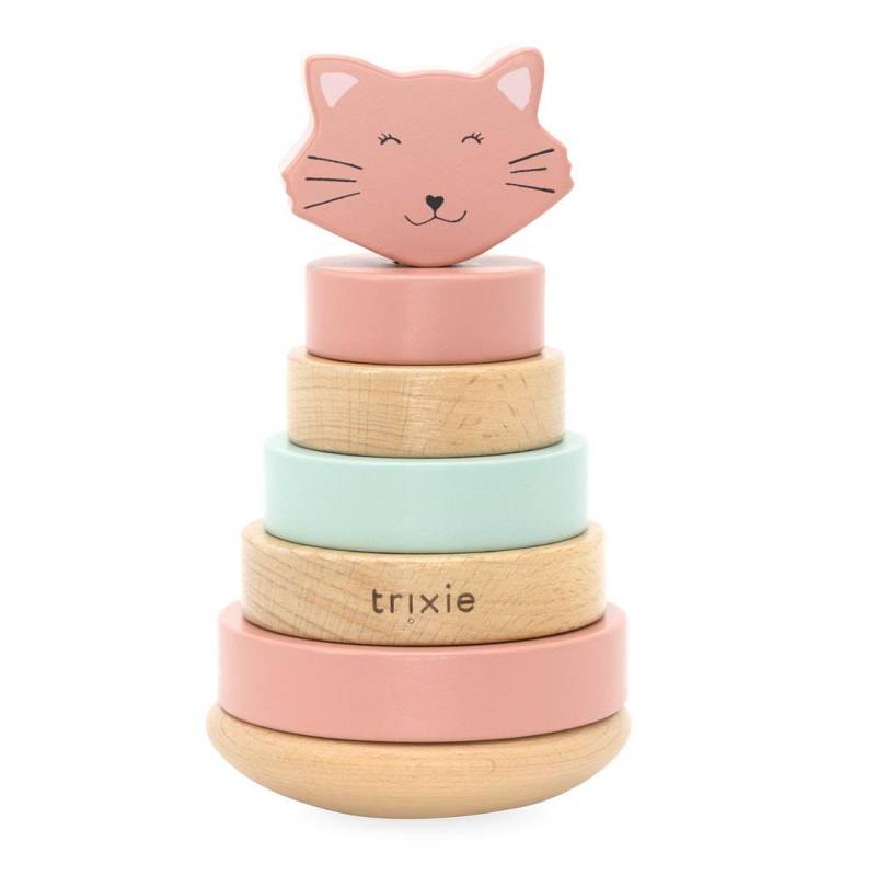Trixie Baby - Holz Stapelturm - Mrs. Cat Gr rose