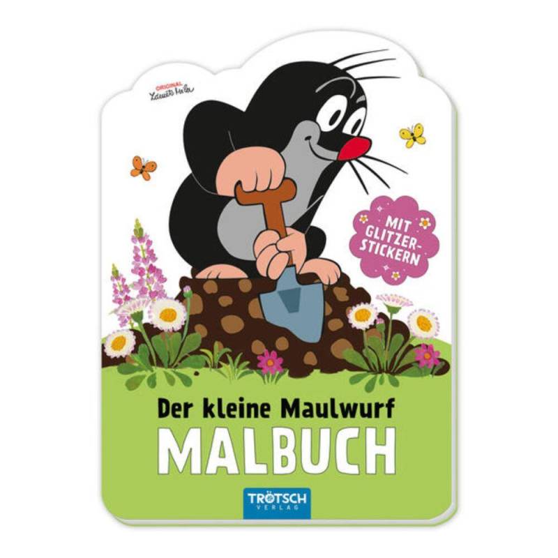 Trötsch Verlag - Malbuch mit Stickern Der kleine Maulwurf Trötsch Verlag - Malbuch mit Stickern Der kleine Maulwurf