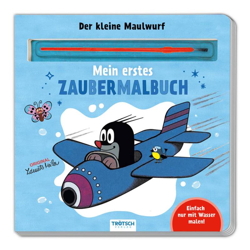 Trötsch Verlag - Trötsch Der kleine Maulwurf Malbuch mit Pinsel Mein erstes Zaubermalbuch Trötsch Verlag - Trötsch Der kleine Maulwurf Malbuch mit Pinsel Mein erstes Zaubermalbuch